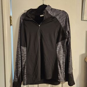 Danskin Now Black and Gray Sweatshirt